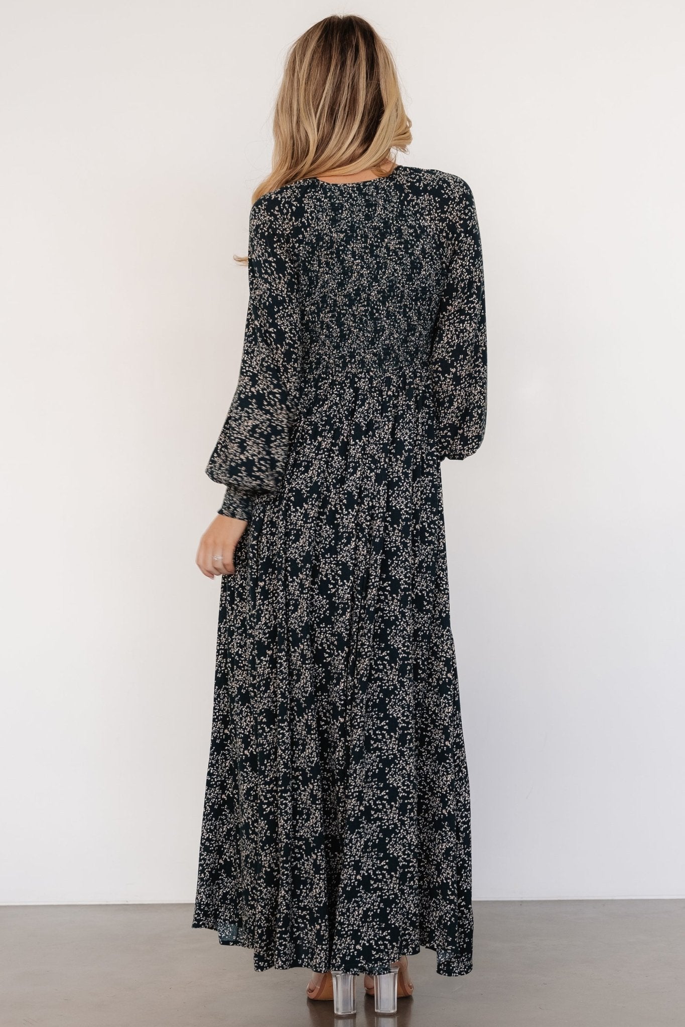 Anya Maxi Dress | Hunter Green Print - Baltic Born