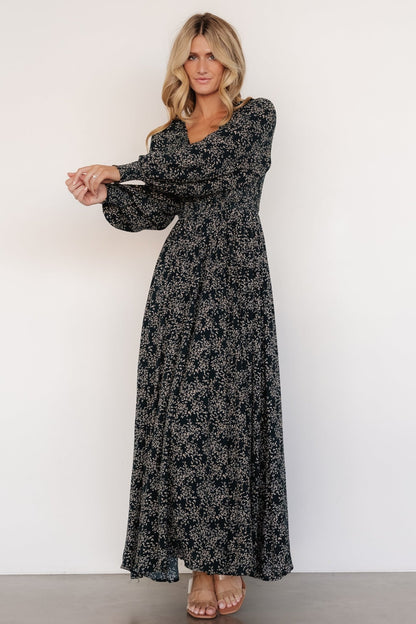 Anya Maxi Dress | Hunter Green Print - Baltic Born