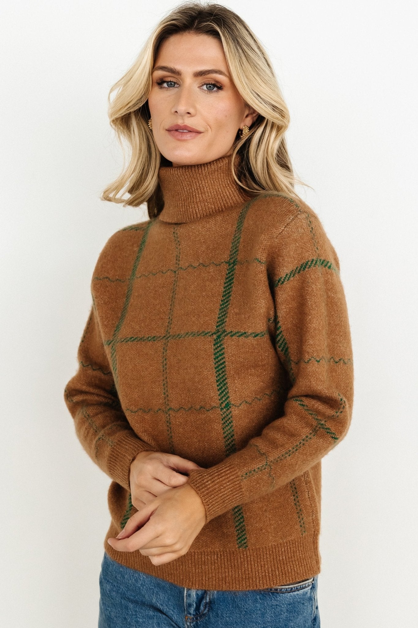 Arden Turtleneck Sweater | Camel - Baltic Born