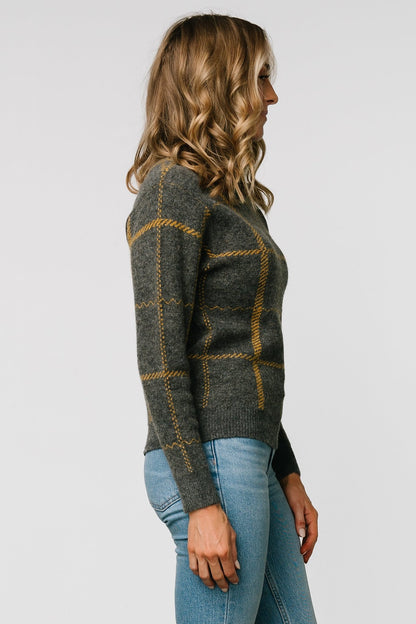 Arden Turtleneck Sweater | Dark Gray - Baltic Born