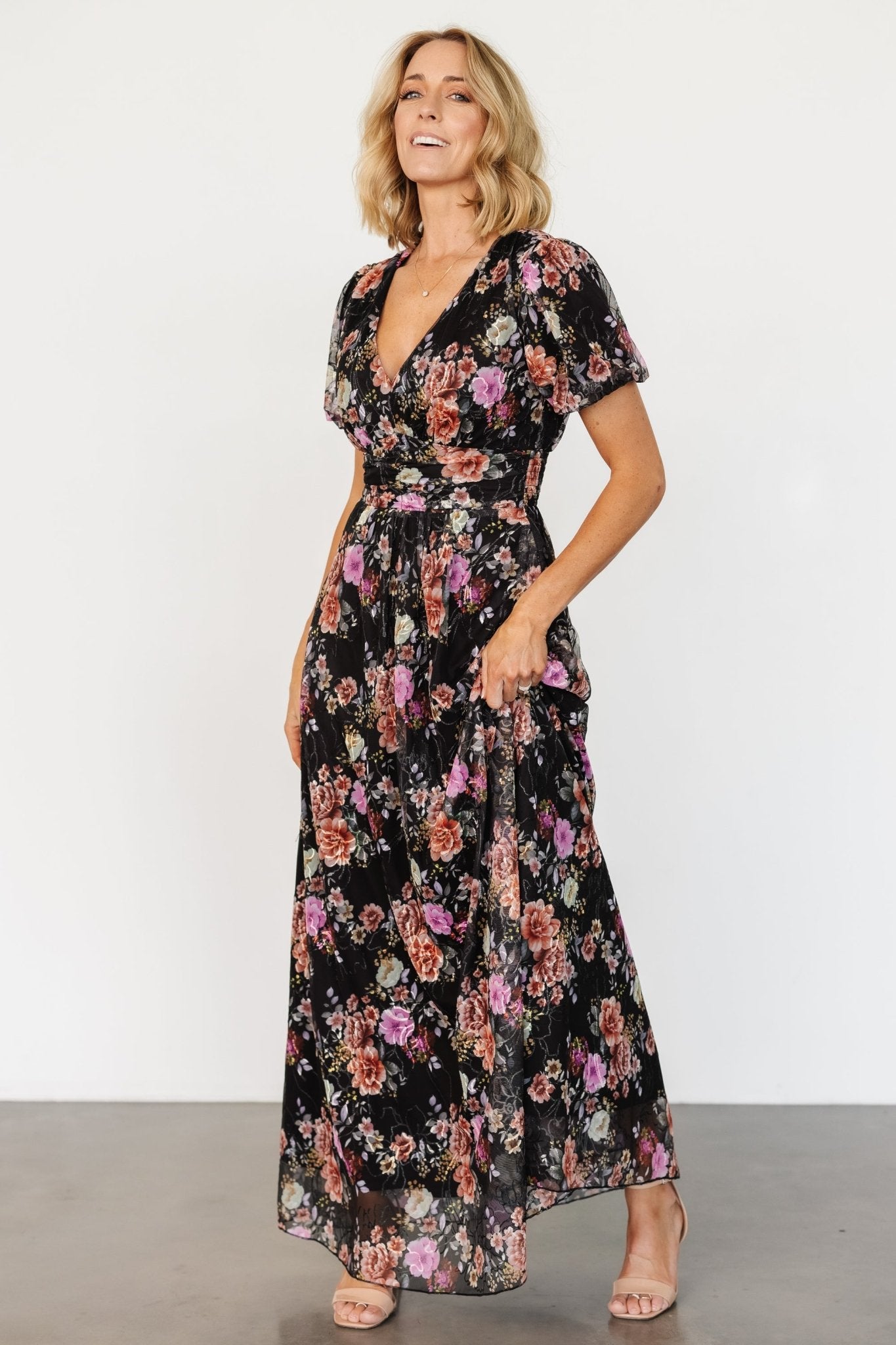 Ardley Maxi Dress | Black Multi Floral - Baltic Born