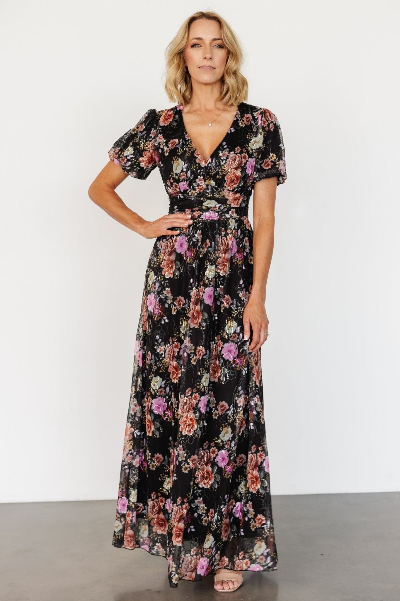 Ardley Maxi Dress | Black Multi Floral - Baltic Born