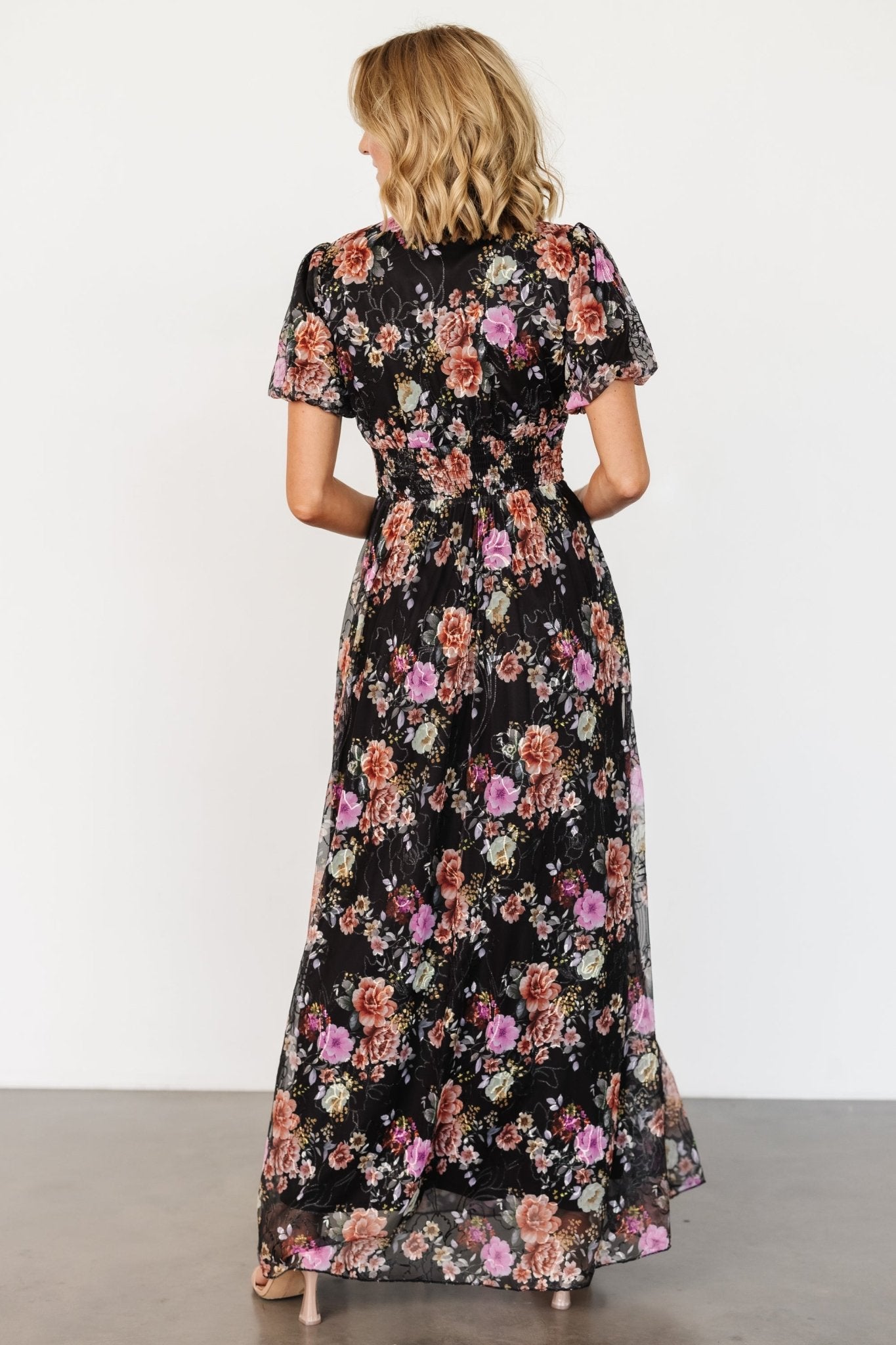 Ardley Maxi Dress | Black Multi Floral - Baltic Born