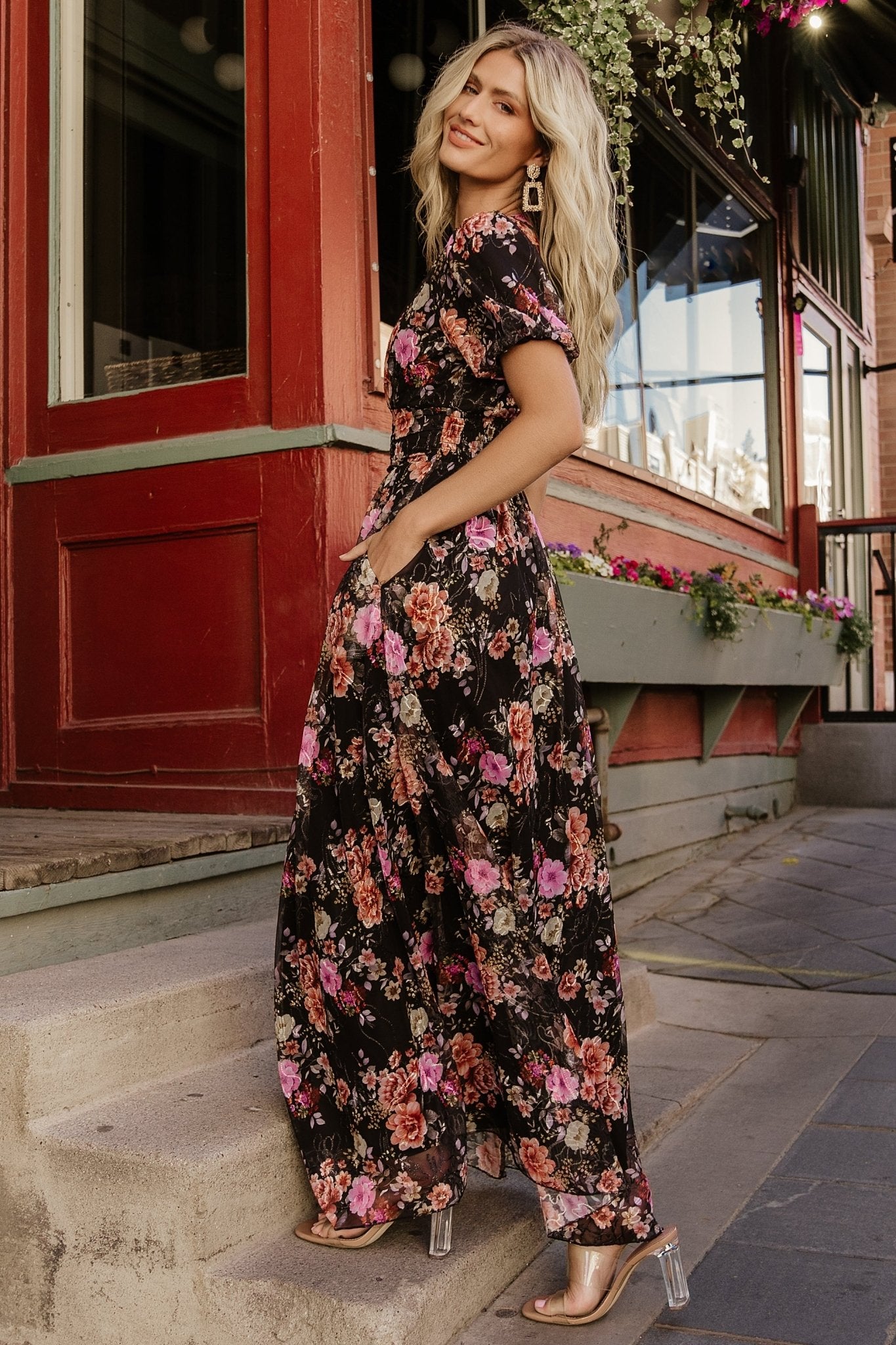 Baltic Born Womens Ardley Maxi Dress | Black Multi Floral | Size: Small Baltic Born Womens Ardley Maxi Dress | Black Multi Floral | Size: Small
