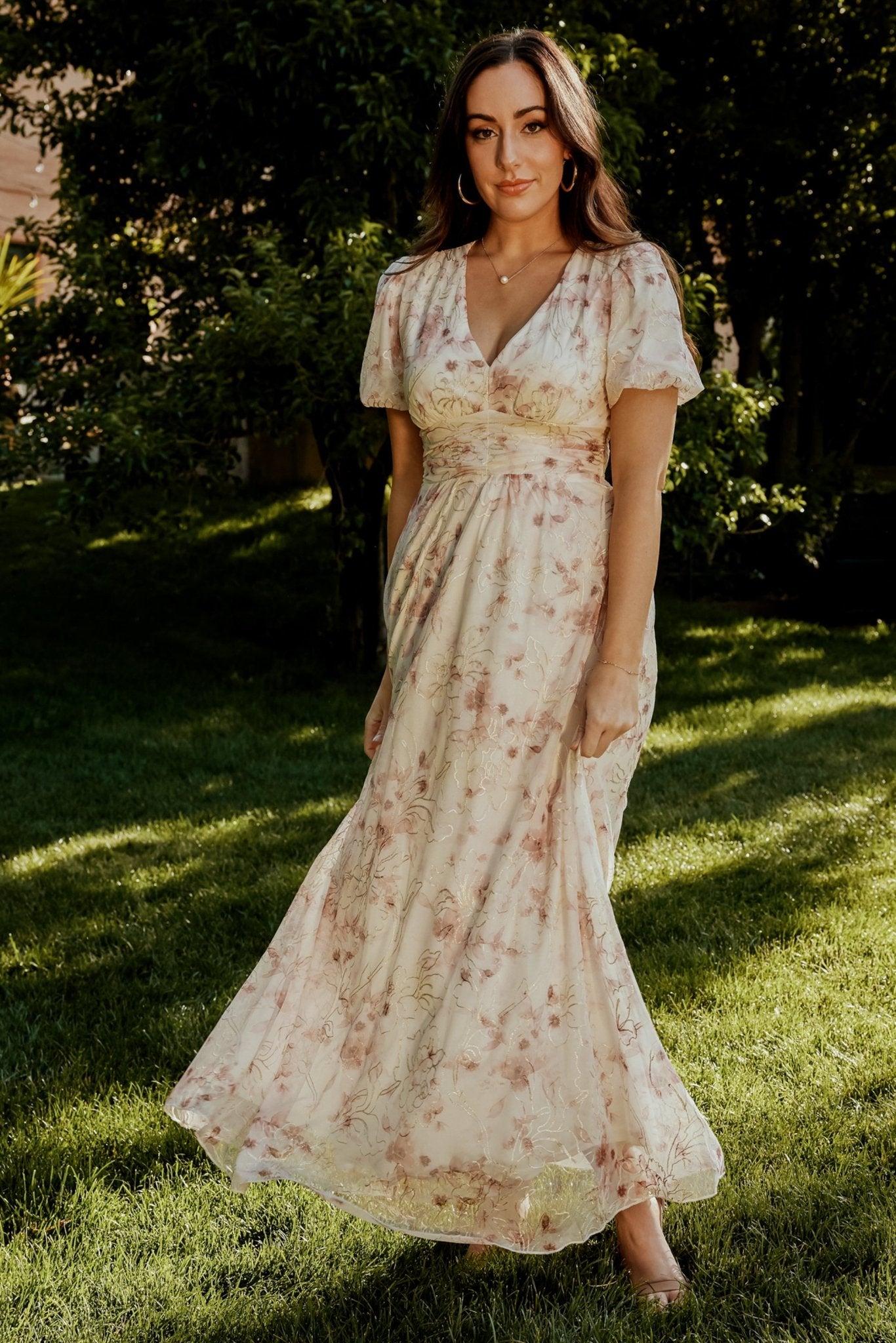 Darcy Maxi Dress - Green Floral