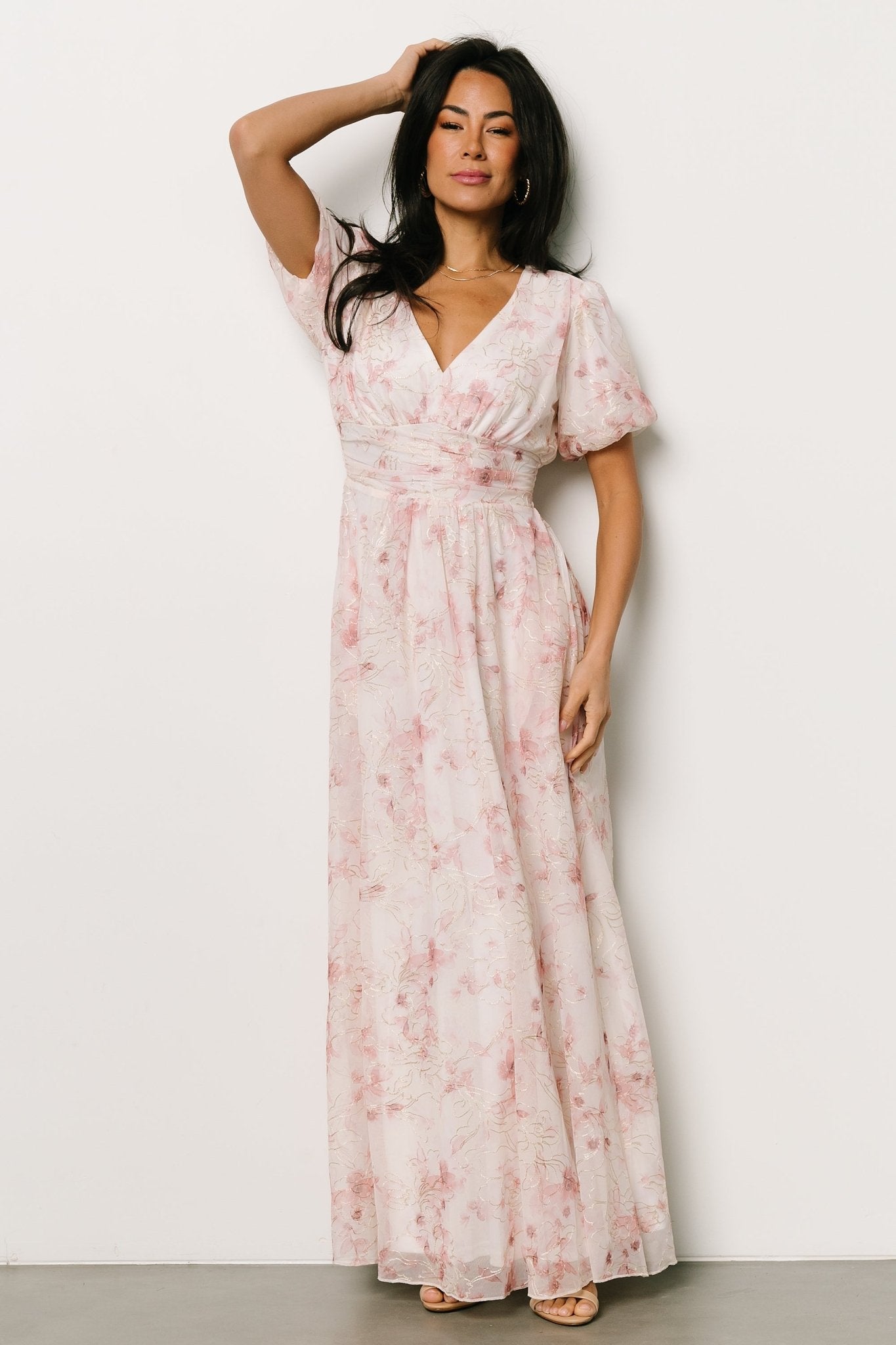 Ardley Maxi Dress | Mauve Floral - Baltic Born