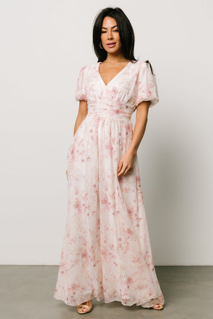 Ardley Maxi Dress | Mauve Floral - Baltic Born