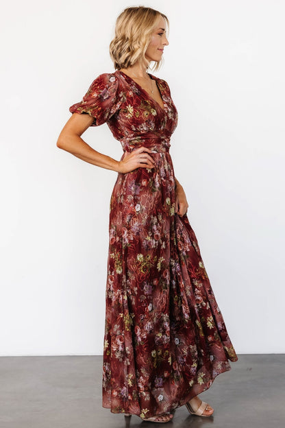 Ardley Maxi Dress | Rust Multi Floral - Baltic Born