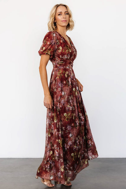 Ardley Maxi Dress | Rust Multi Floral - Baltic Born