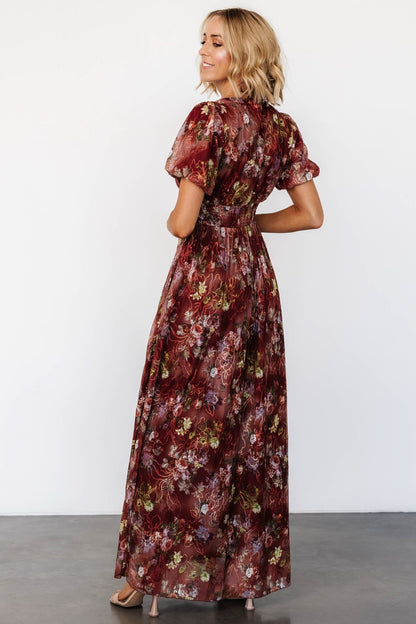 Ardley Maxi Dress | Rust Multi Floral - Baltic Born