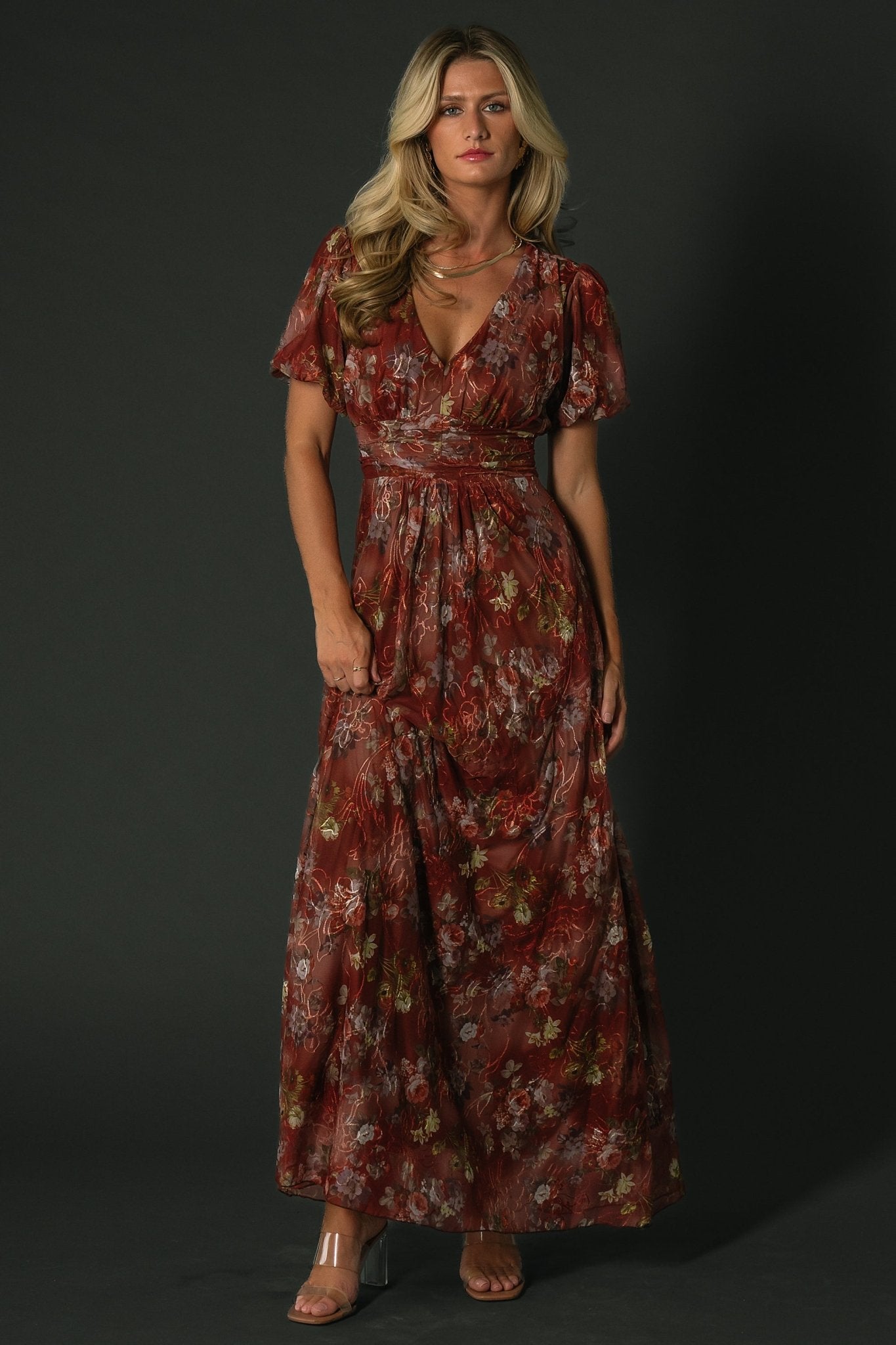 Ardley Maxi Dress | Rust Multi Floral - Baltic Born