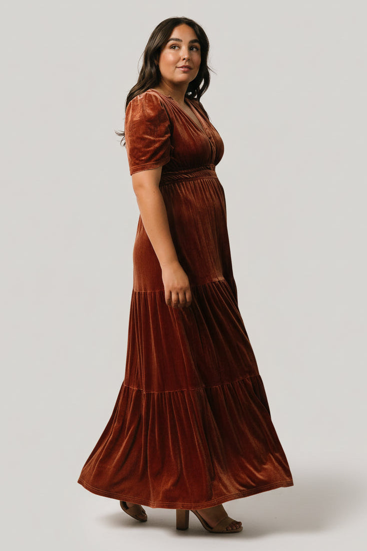 chinese dress ladies AERIN BLUEBELL PRINTED VISCOSE BOHO MAXI DRESS – Velvet by Graham & Spencer