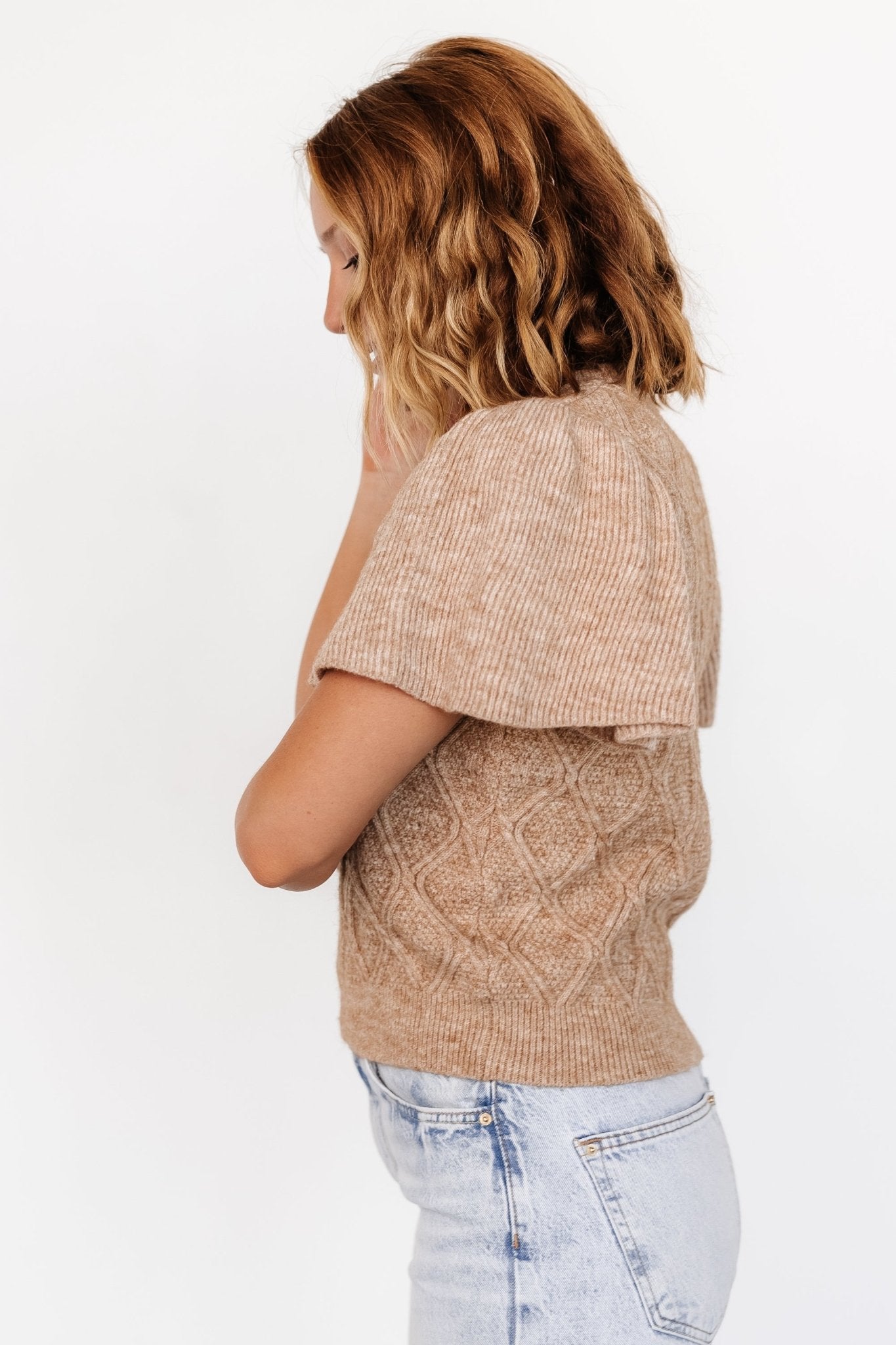 Asa Knit Sweater Top | Caramel - Baltic Born