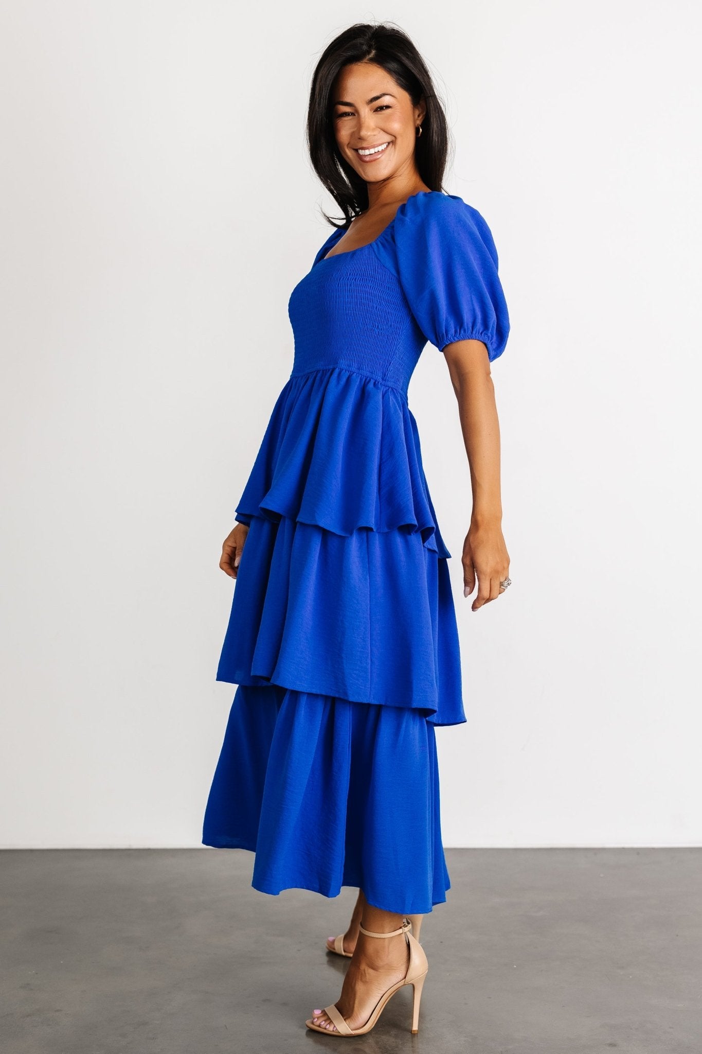 Ashbourne Tiered Dress | Cobalt - Baltic Born