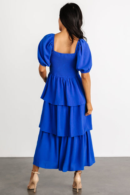 Ashbourne Tiered Dress | Cobalt - Baltic Born