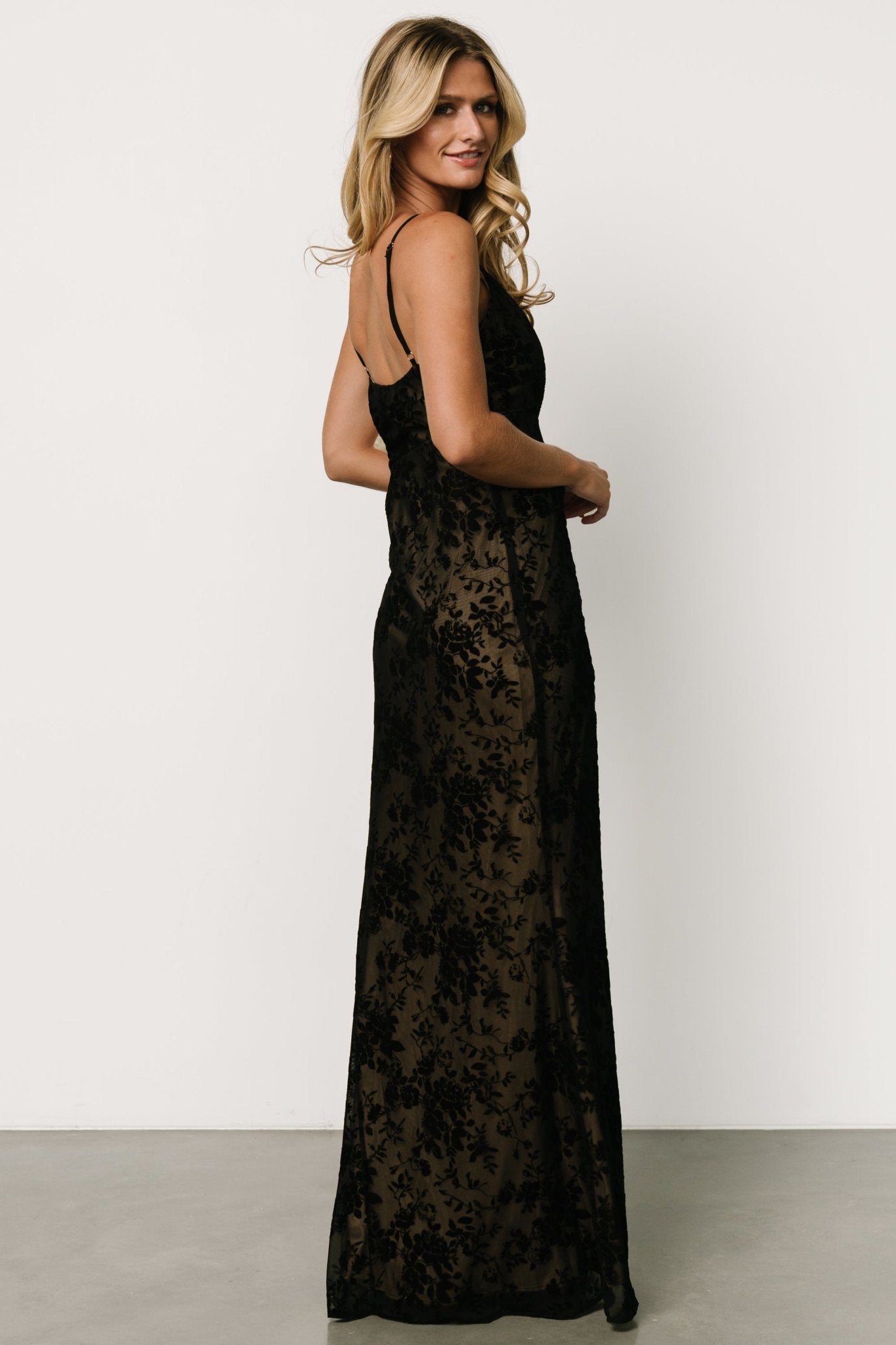 Ayesha Fitted Gown | Black - Baltic Born