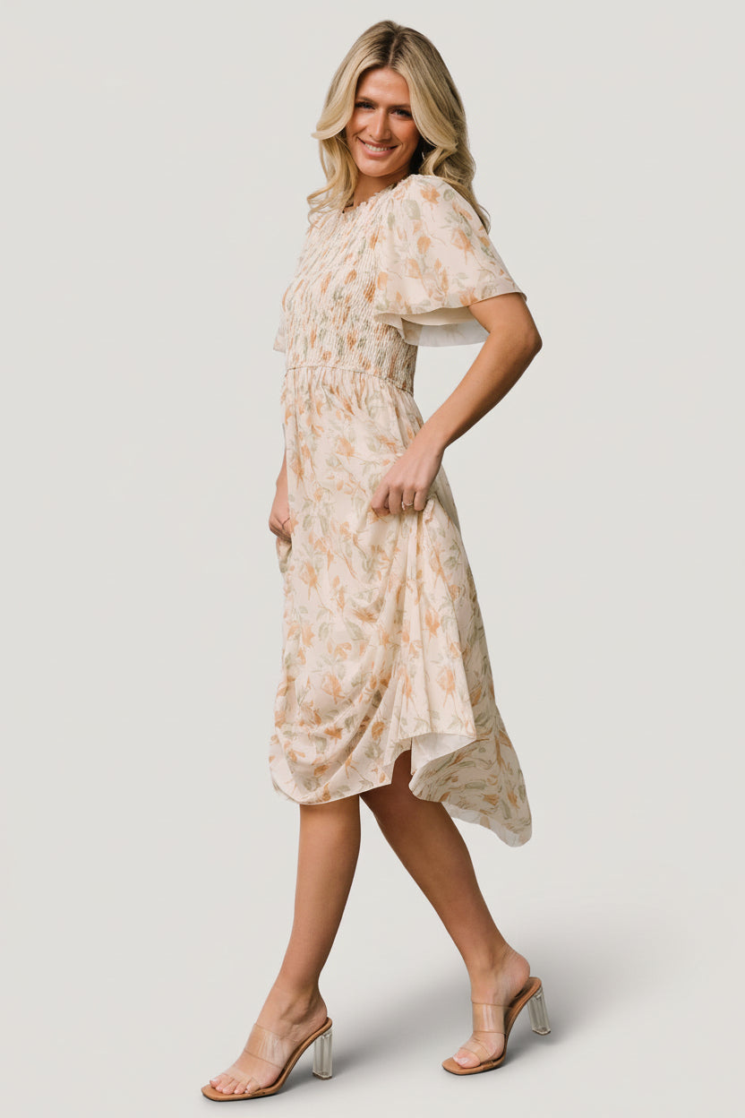Bailey Smocked Midi Dress