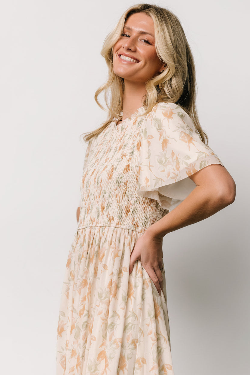 Bailey Smocked Midi Dress