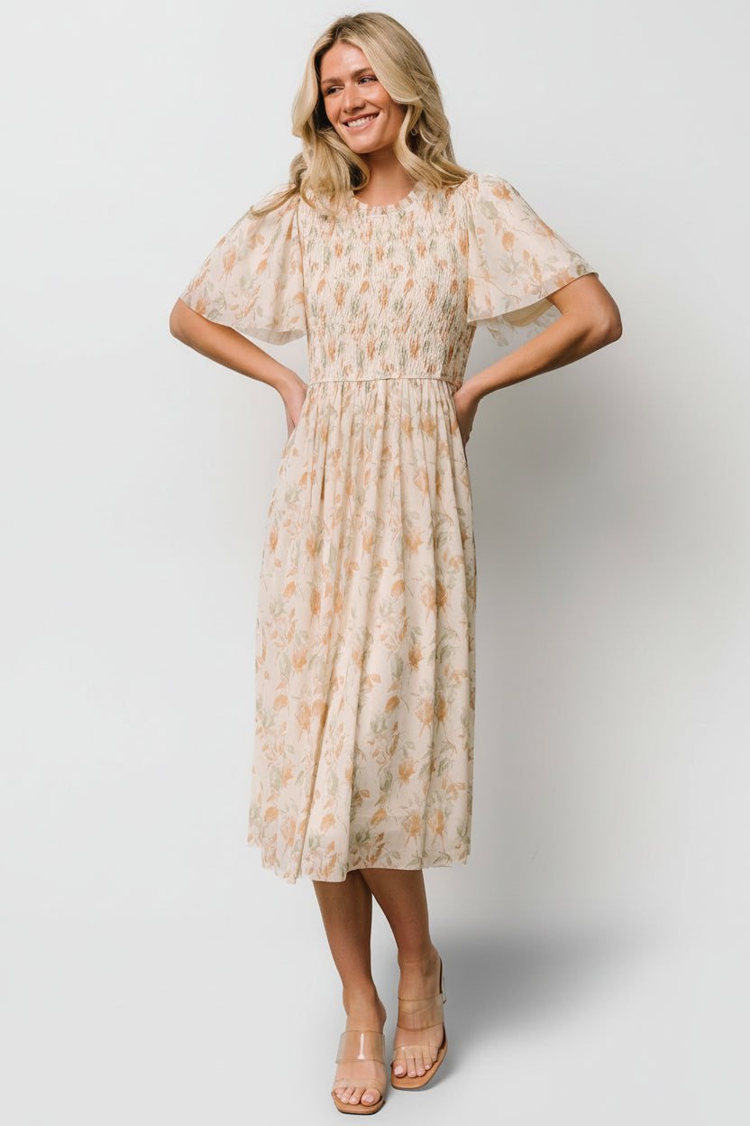 Bailey Smocked Midi Dress