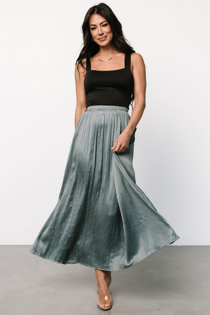 Baker Satin Skirt | Eucalyptus - Baltic Born