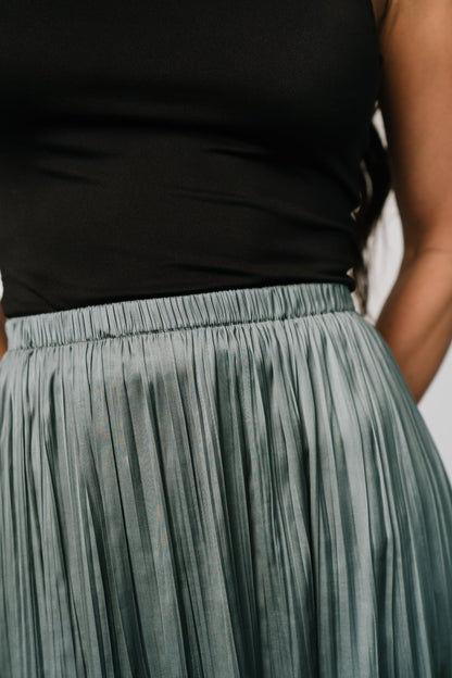 Baker Satin Skirt | Eucalyptus - Baltic Born