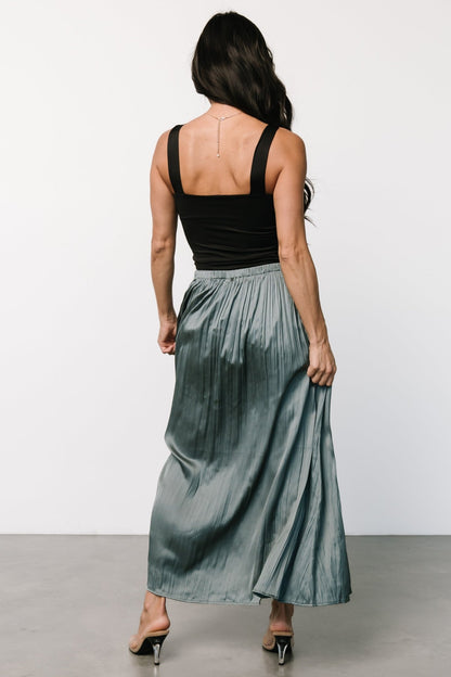 Baker Satin Skirt | Eucalyptus - Baltic Born