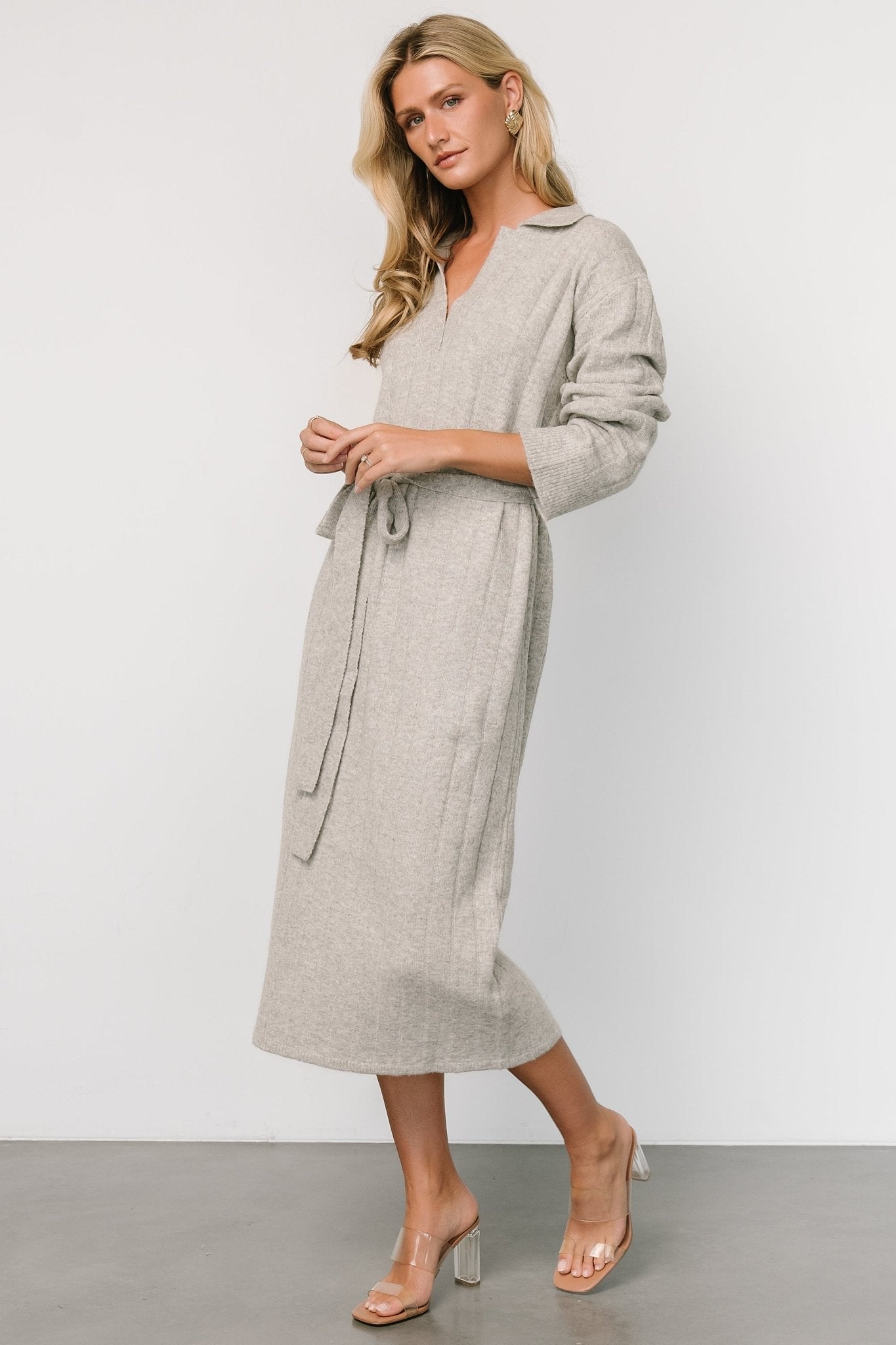 Barrie Sweater Dress | Gray - Baltic Born