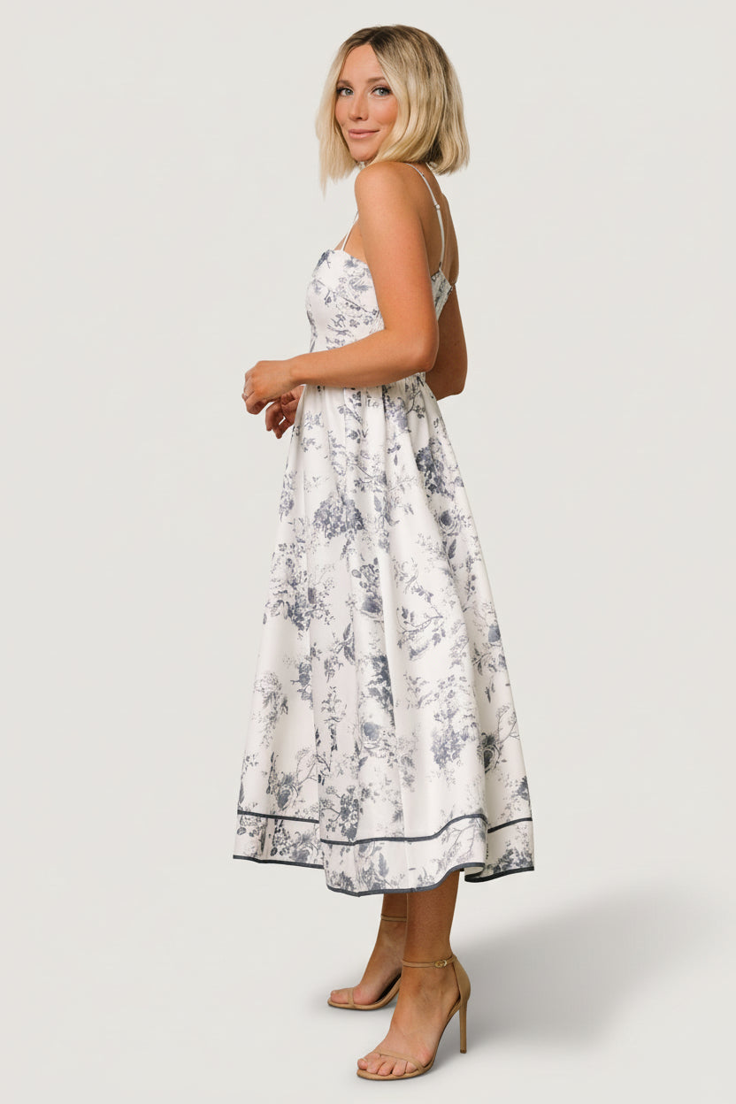 jolie slate midi dress Baltic Born Womens Bellagio Midi Dress | Slate Floral