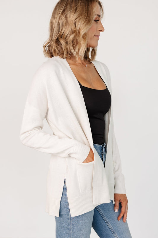 Bennett Pocket Cardigan | Ivory - Baltic Born