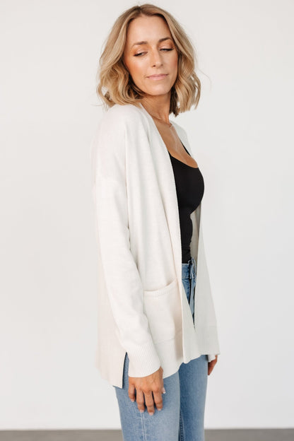 Bennett Pocket Cardigan | Ivory - Baltic Born