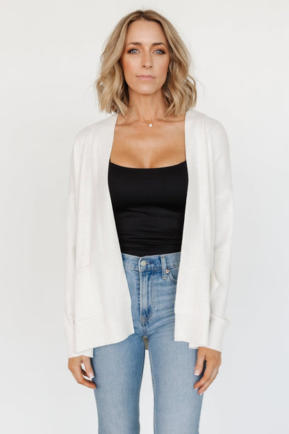 Bennett Pocket Cardigan | Ivory - Baltic Born