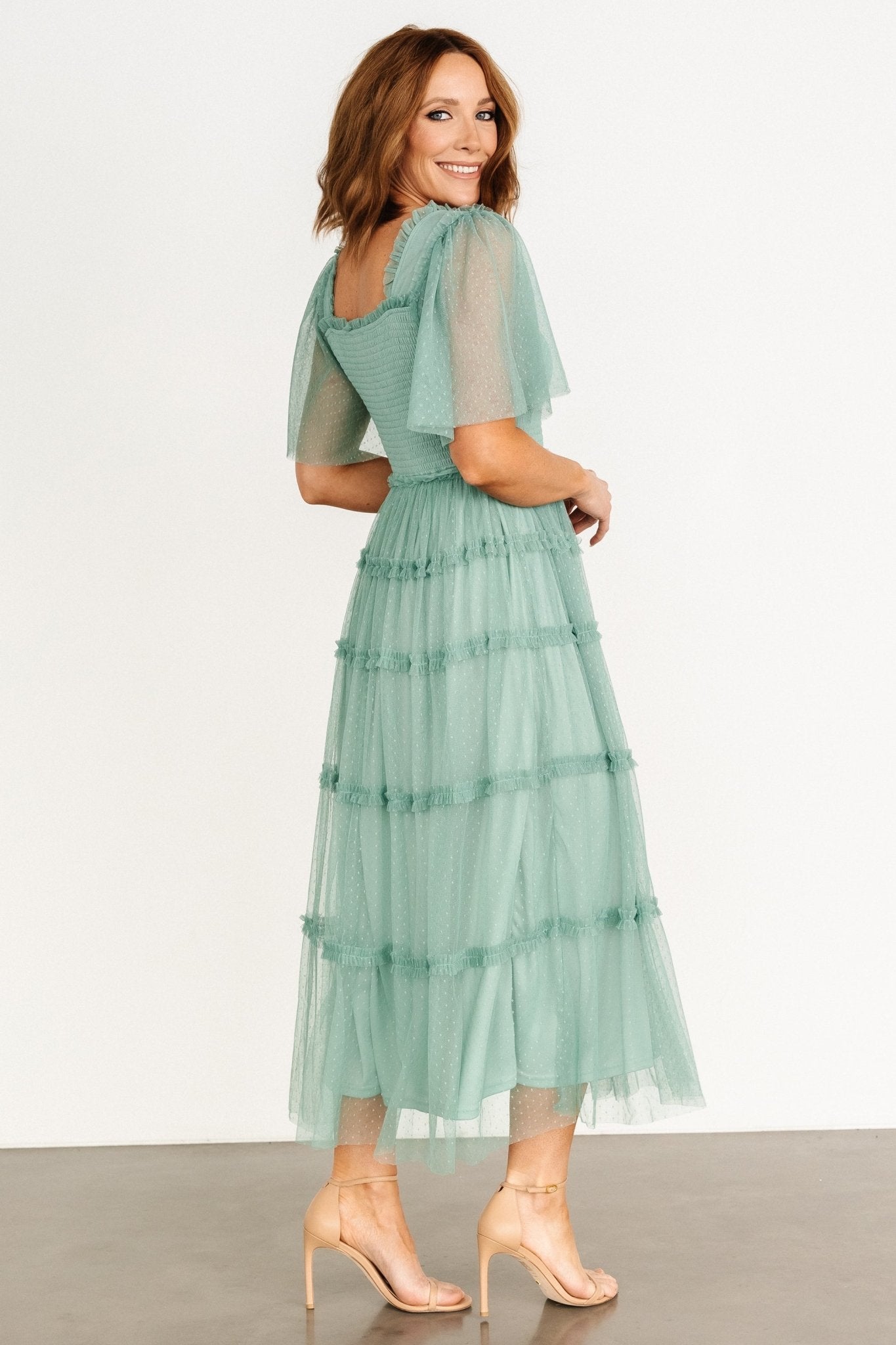 Bexley Tulle Dress | Eucalyptus - Baltic Born