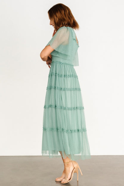 Bexley Tulle Dress | Eucalyptus - Baltic Born