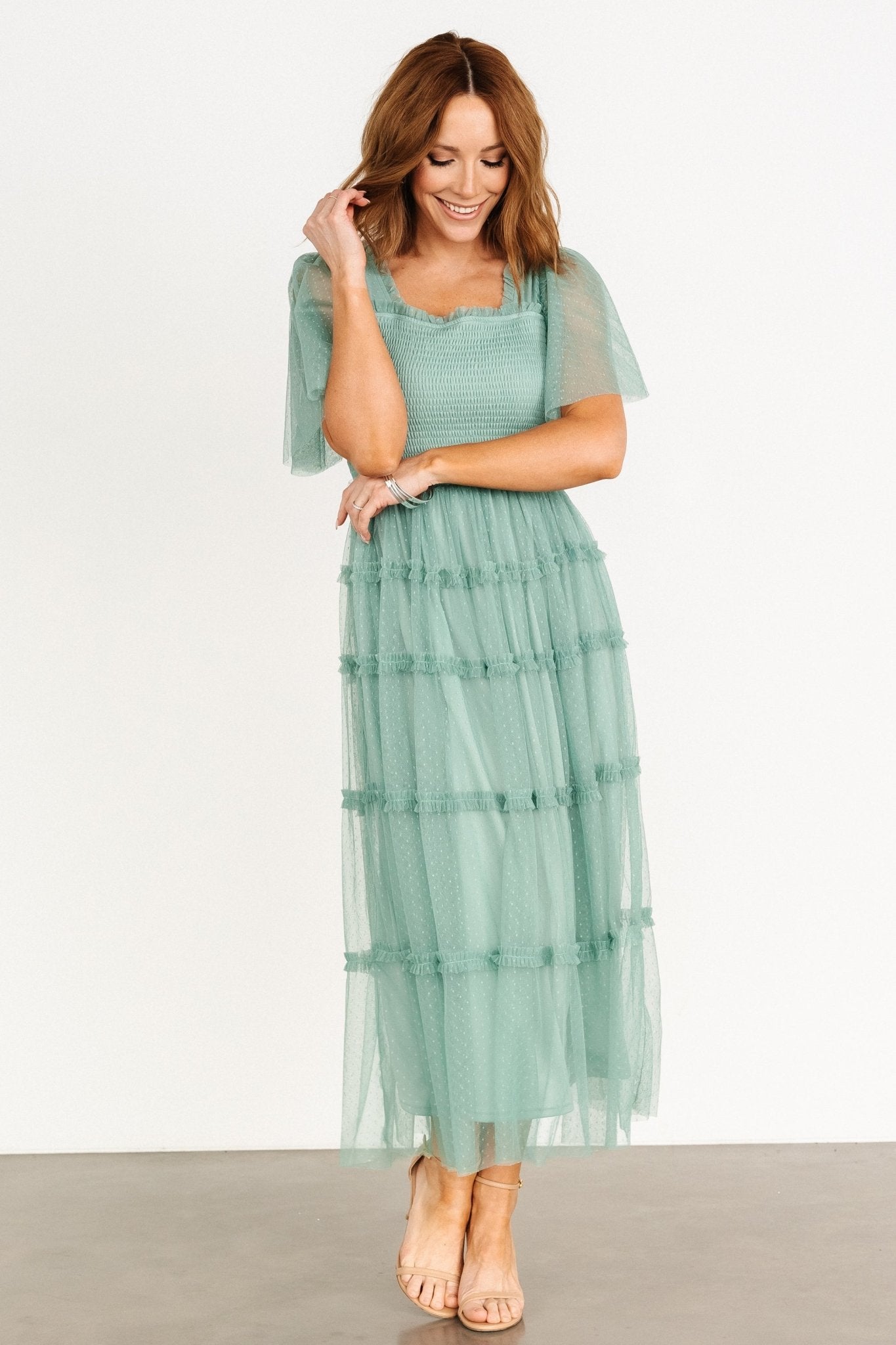 Bexley Tulle Dress | Eucalyptus - Baltic Born