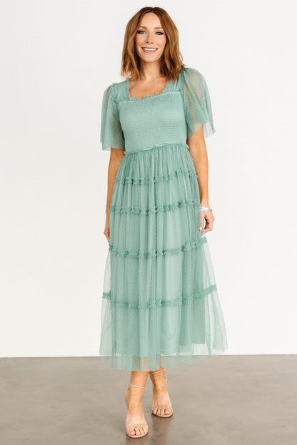 Bexley Tulle Dress | Eucalyptus - Baltic Born