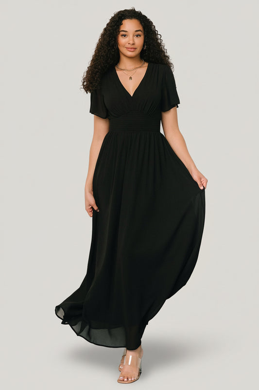 Baltic Born Womens Birdie Maxi Dress | Black | Size: 3XL Baltic Born Womens Birdie Maxi Dress | Black | Size: 3XL