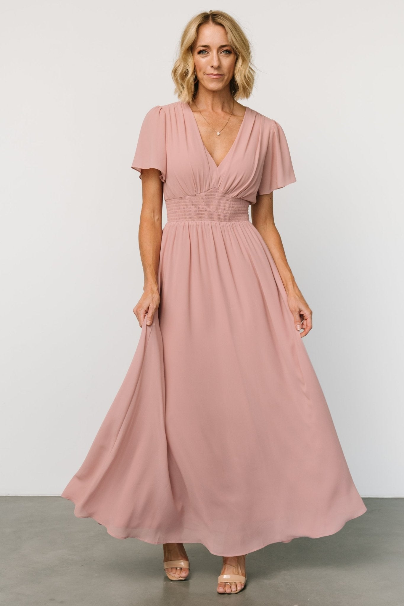 Birdie Maxi Dress | Blush - Baltic Born