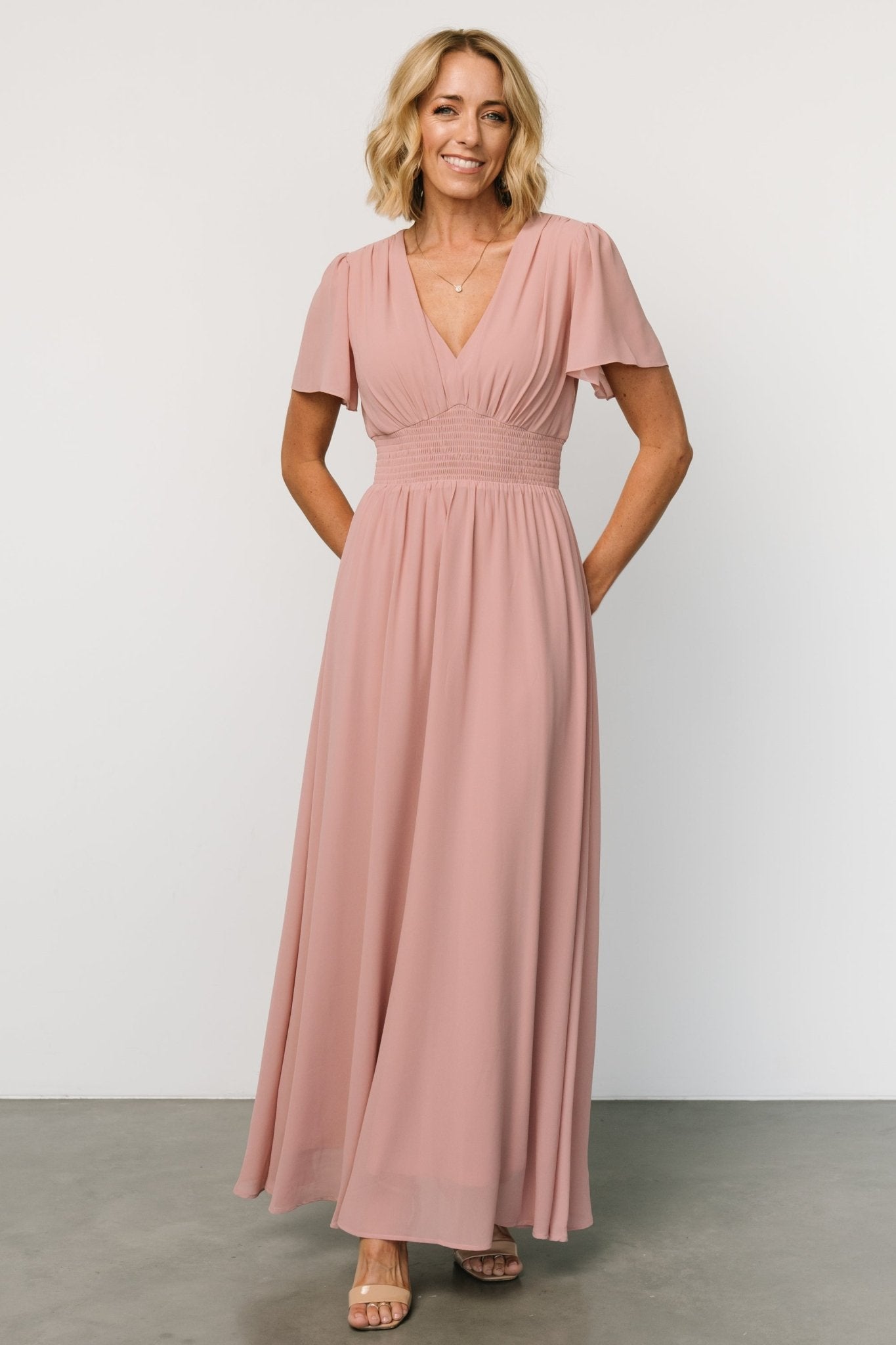 Birdie Maxi Dress | Blush - Baltic Born