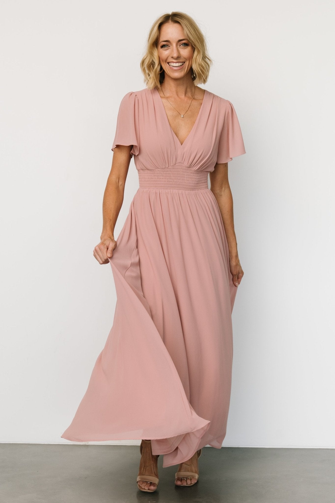 Birdie Maxi Dress | Blush - Baltic Born