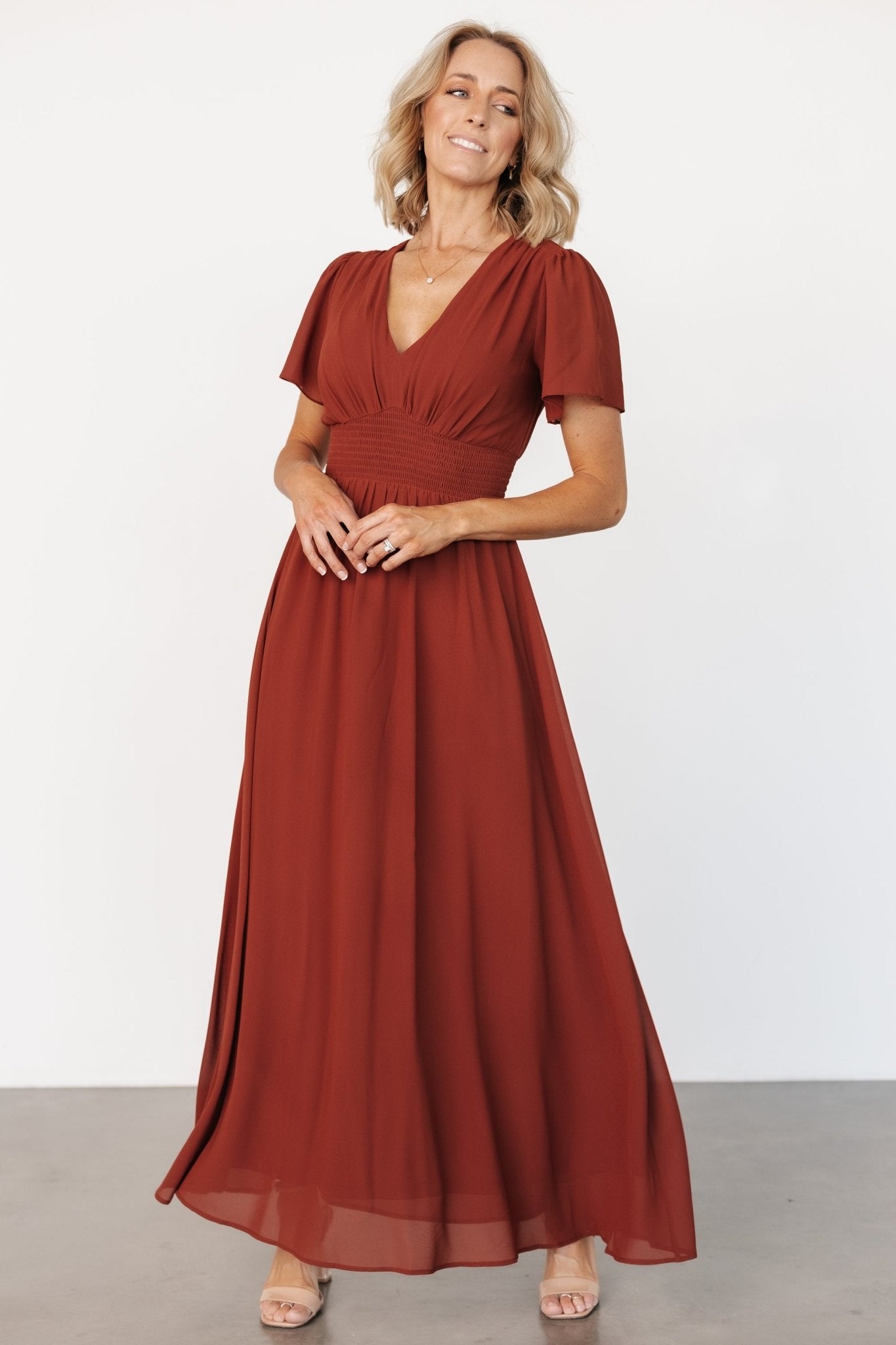 Birdie Maxi Dress | Cinnamon - Baltic Born