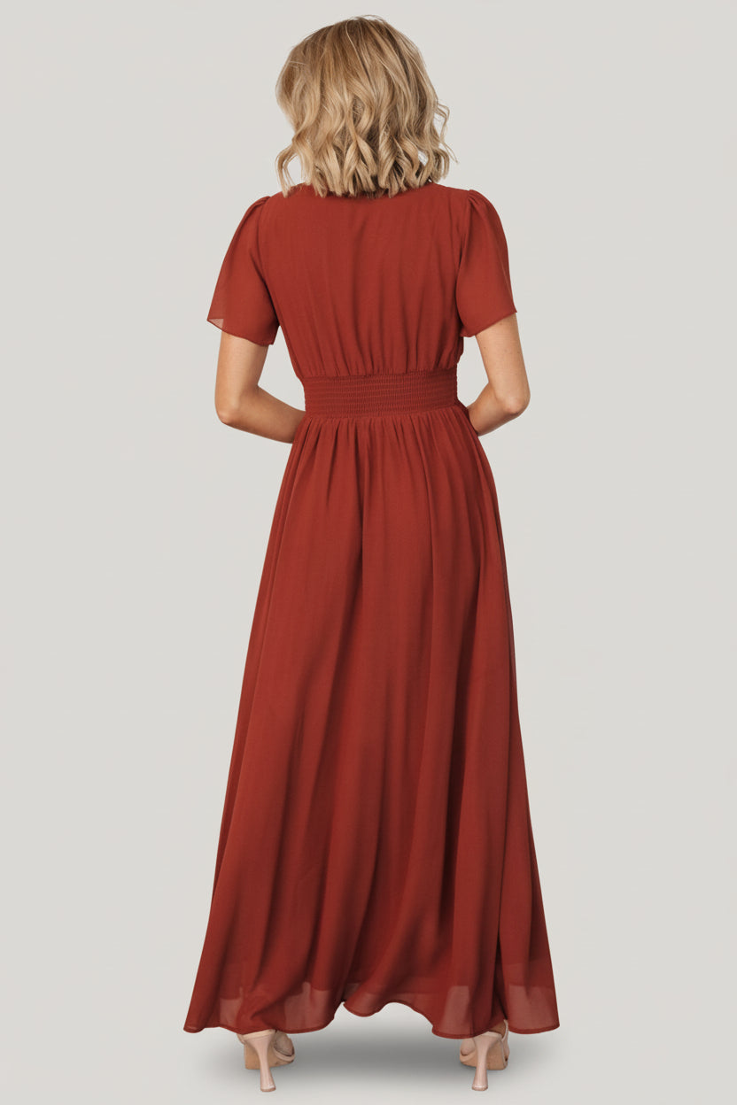 Baltic Born Womens Birdie Maxi Dress | Cinnamon | Size: 1XL Baltic Born Womens Birdie Maxi Dress | Cinnamon | Size: 1XL