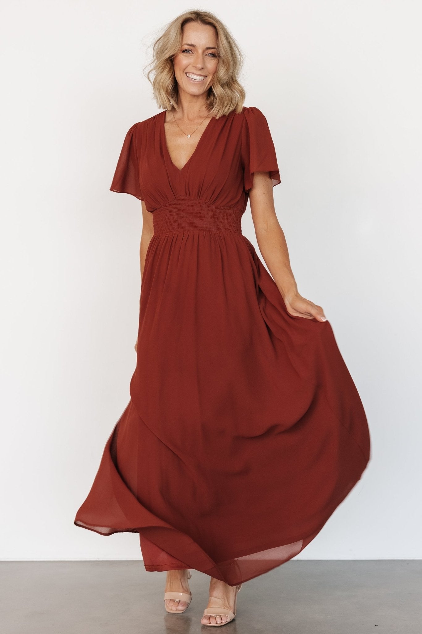 Birdie Maxi Dress | Cinnamon - Baltic Born