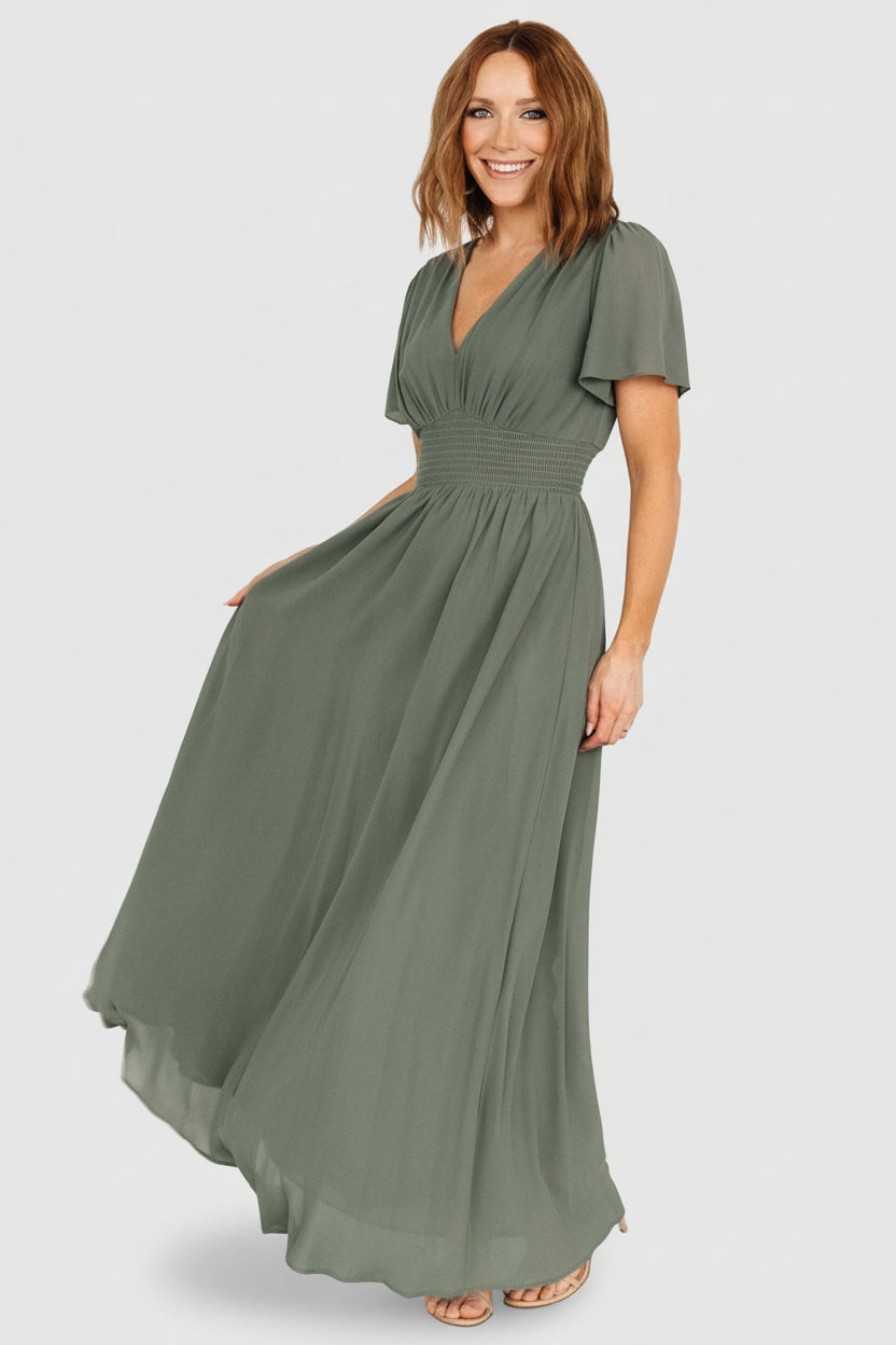 Birdie Maxi Dress | Dark Sage
