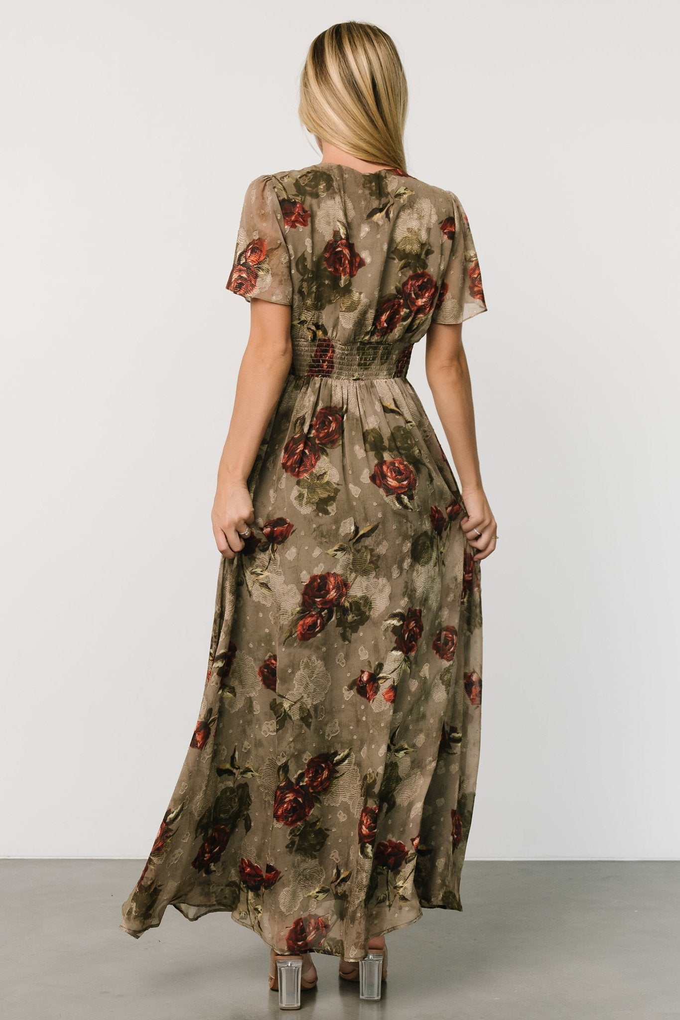 Birdie Maxi Dress | Olive Floral - Baltic Born