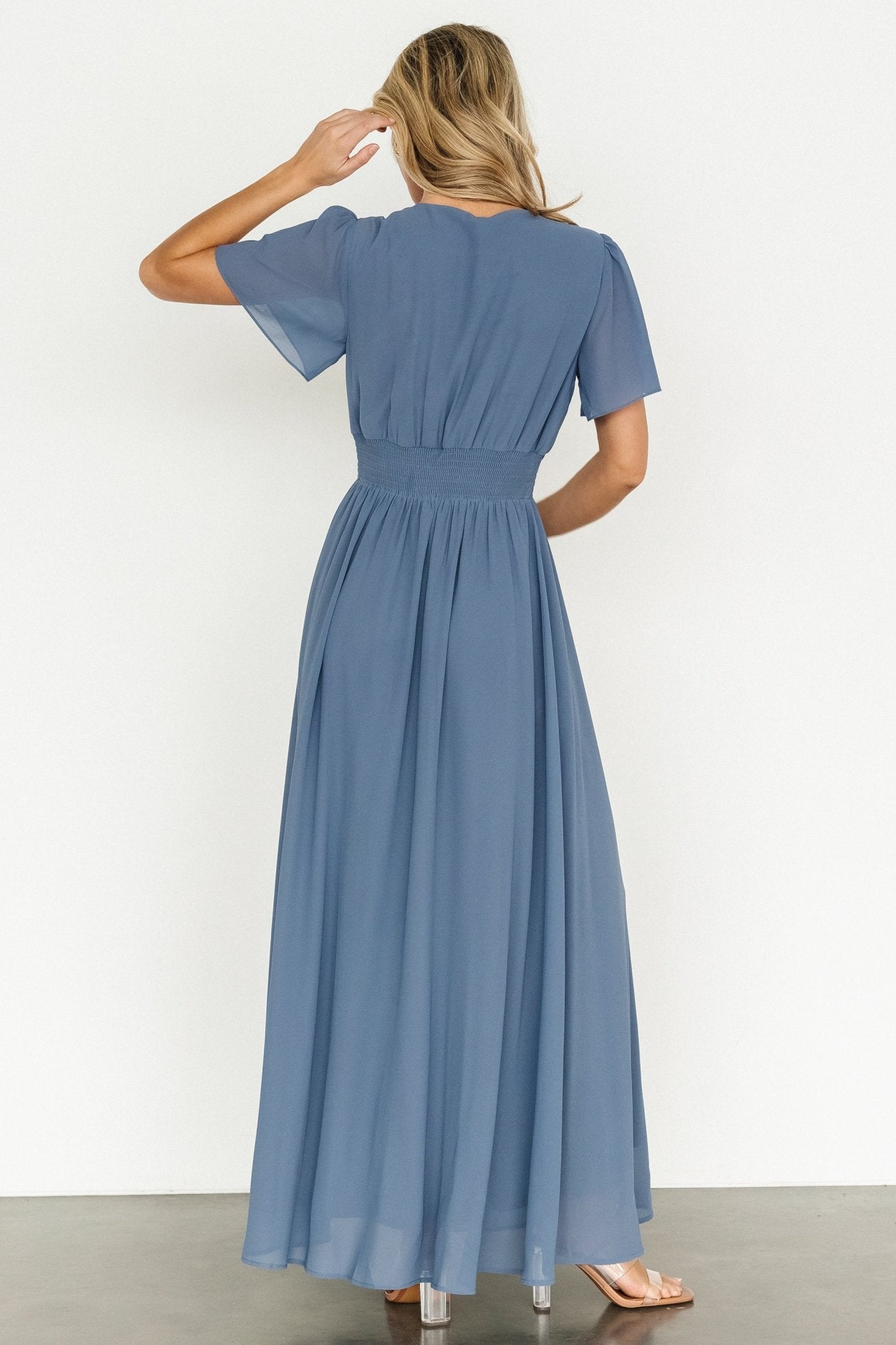 Birdie Maxi Dress | Whisper Blue - Baltic Born