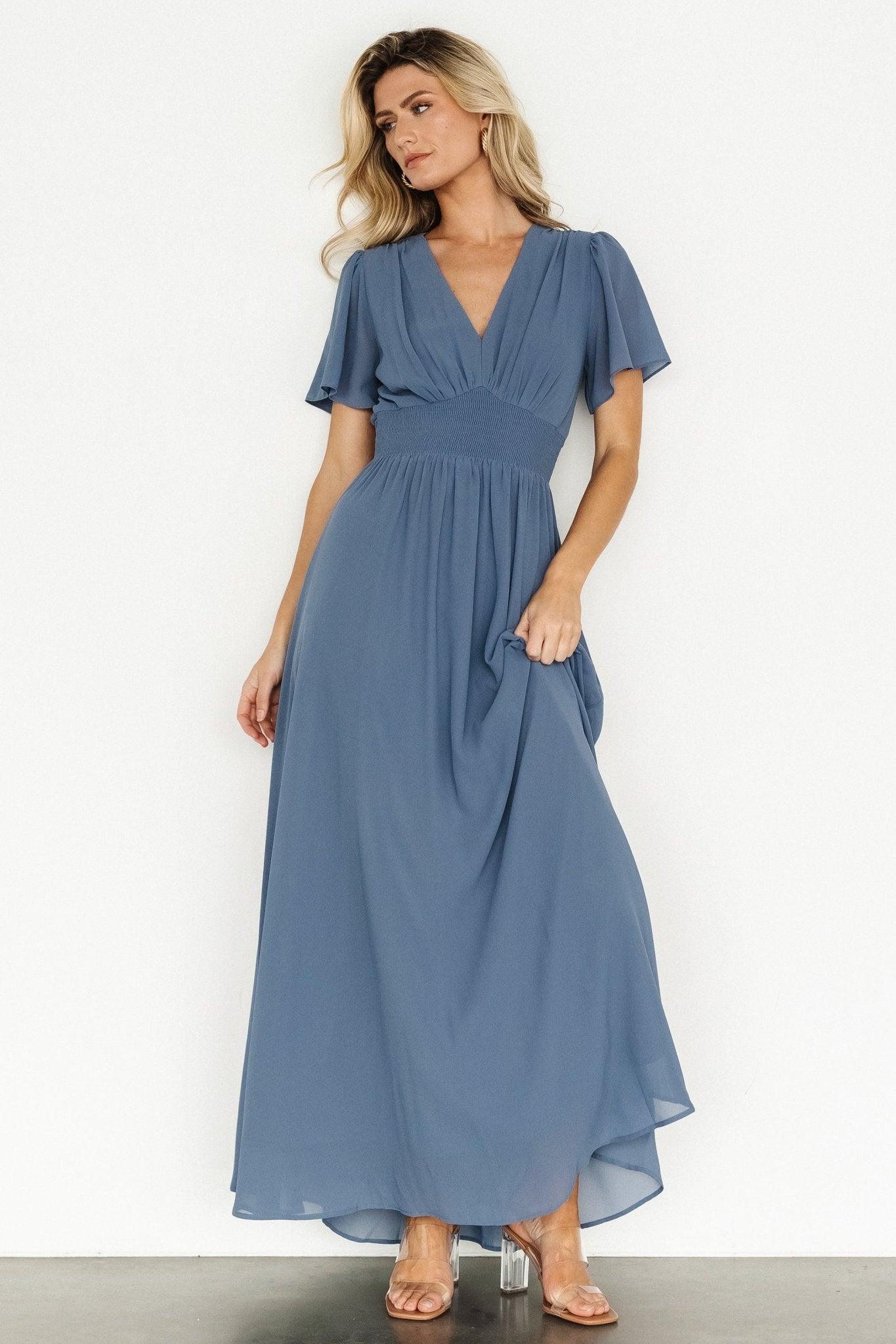 Birdie Maxi Dress | Whisper Blue - Baltic Born