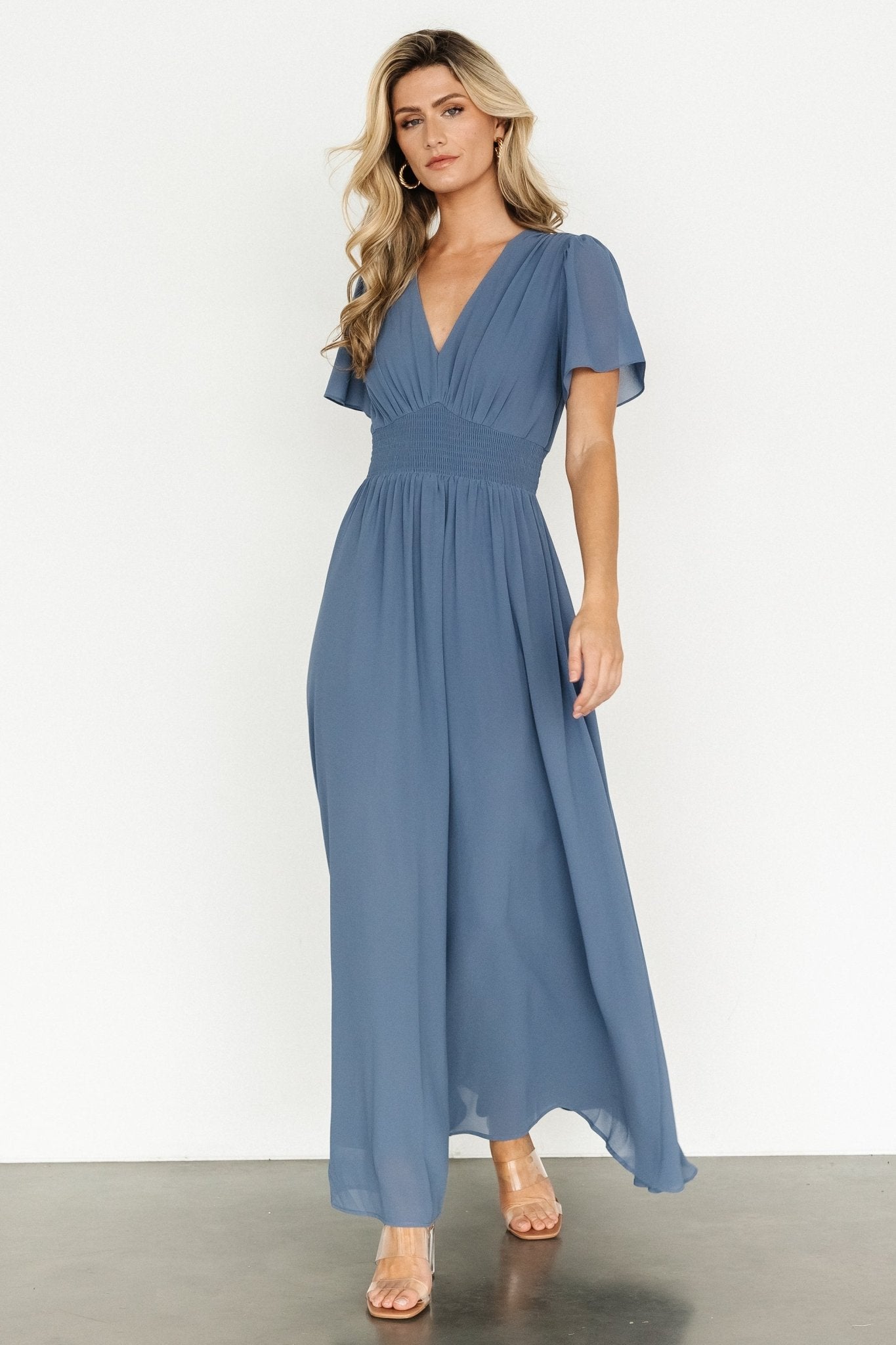 Birdie Maxi Dress | Whisper Blue - Baltic Born