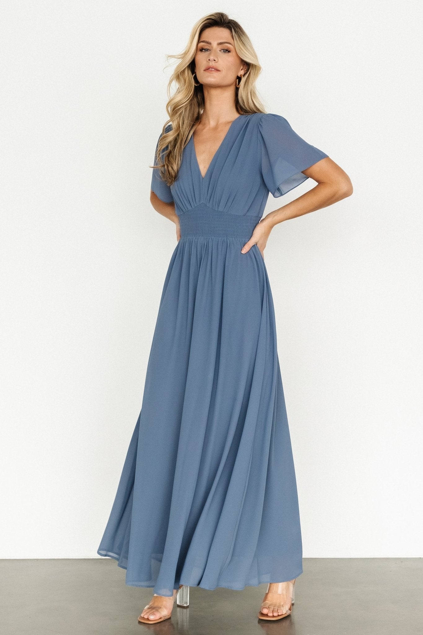 Birdie Maxi Dress | Whisper Blue | Baltic Born