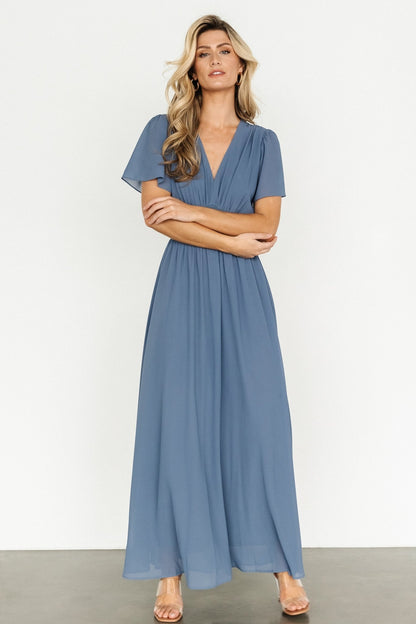 Birdie Maxi Dress | Whisper Blue - Baltic Born