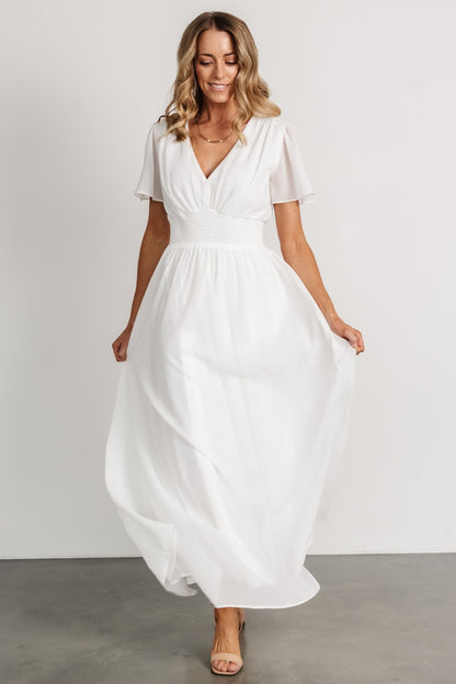 Birdie Maxi Dress | White - Baltic Born